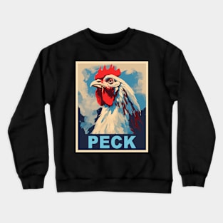 Pun Chicken Gifts Men Kids Women Meme Funny Chicken Crewneck Sweatshirt